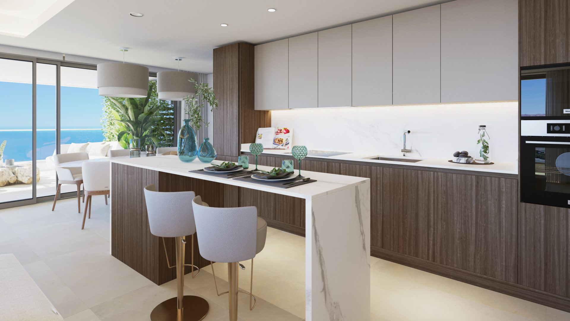 8cocina-1920×1080 Malaga Towers - obranuevaenmalaga