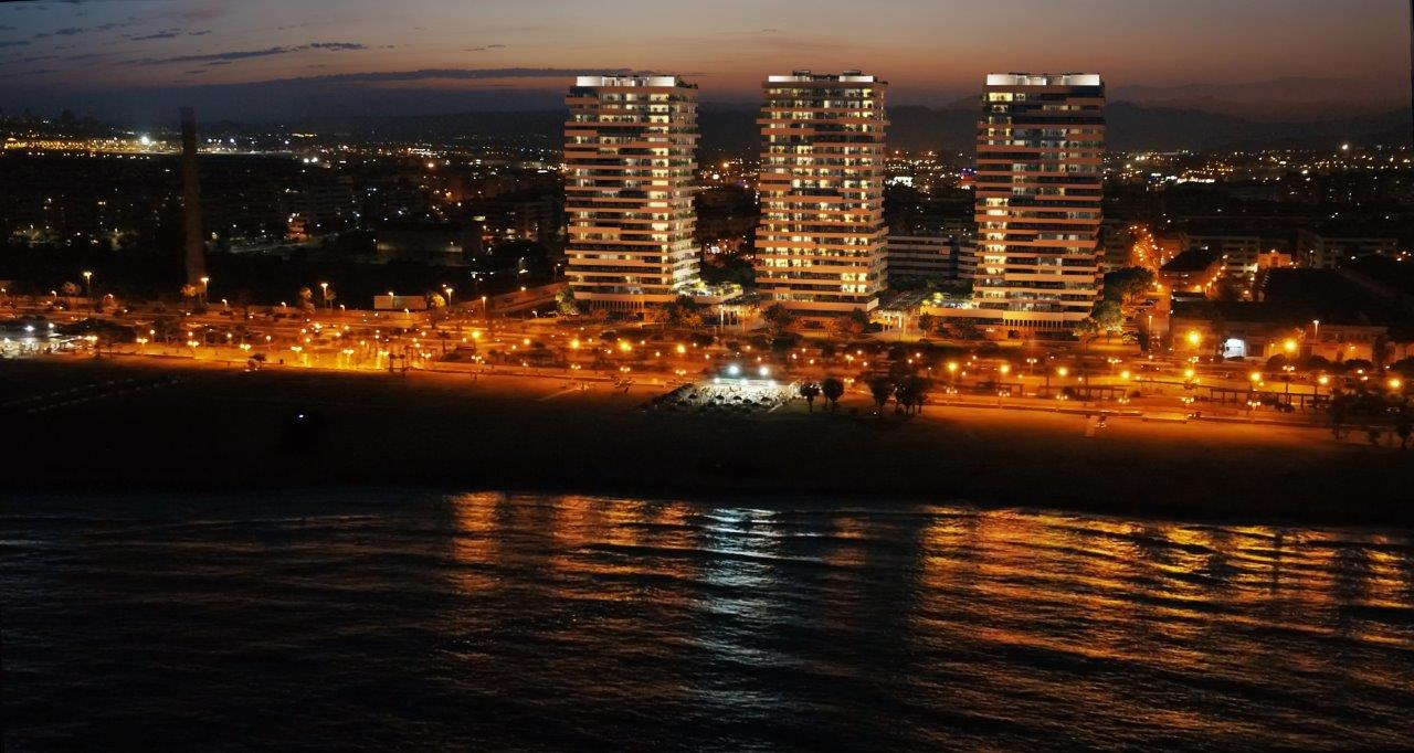 torresmalaganocturnaweb Malaga Towers - obra nueva en malaga